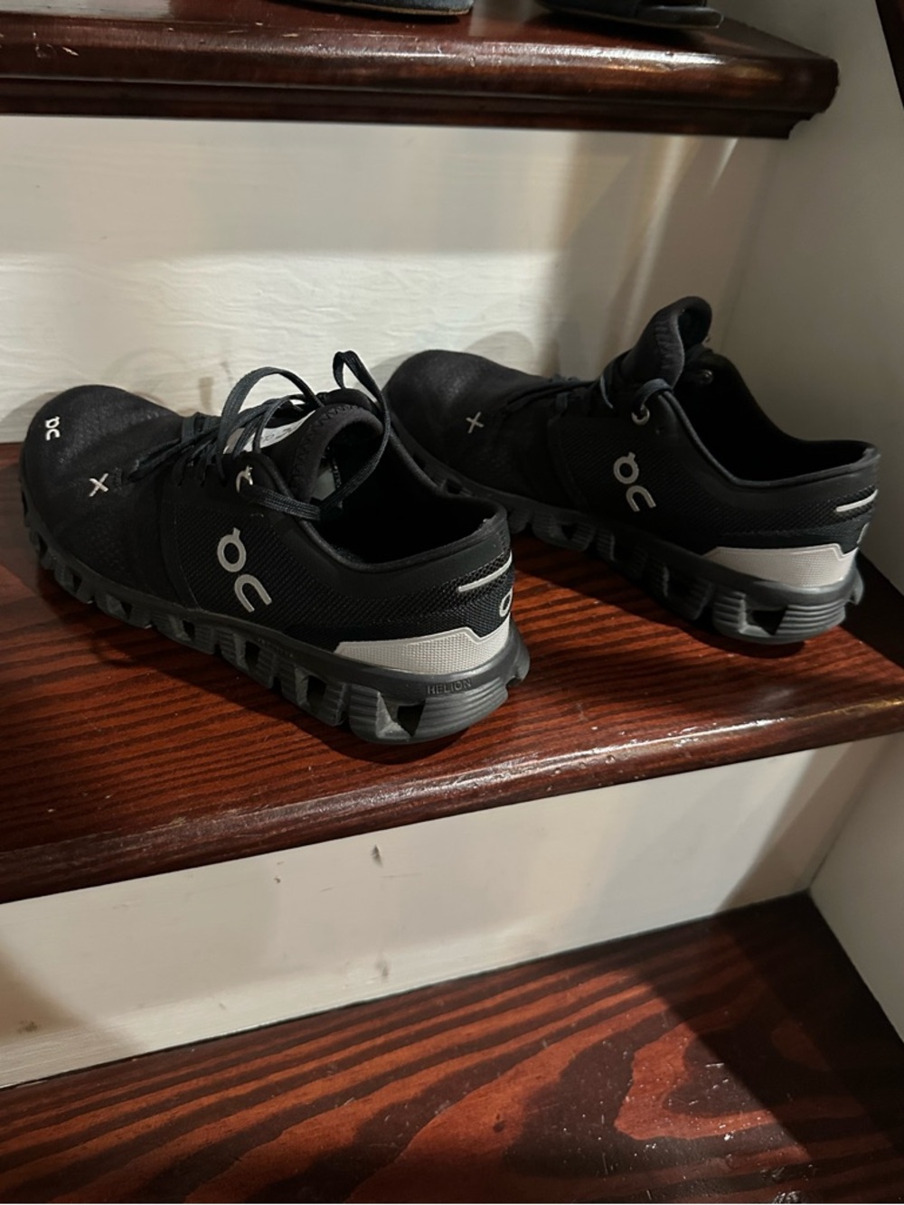 On Running Black and Gray Women's Cloud Sneakers